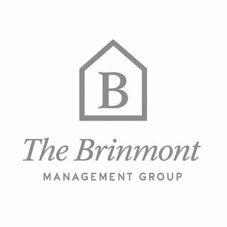 The Brinmont Management Group logo featuring a house outline with letter B and company name